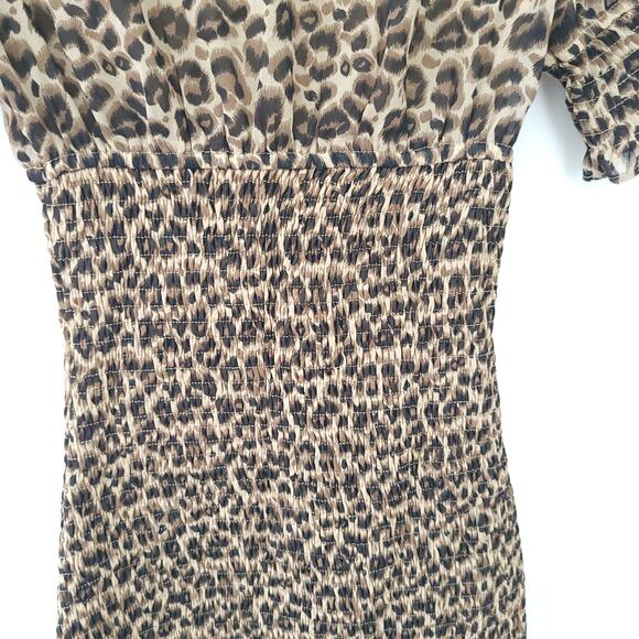 Majorelle Lexi Dress Smocked Mini Revolve Short Sleeves Ruched Bust Women XXS - Picture 4 of 11